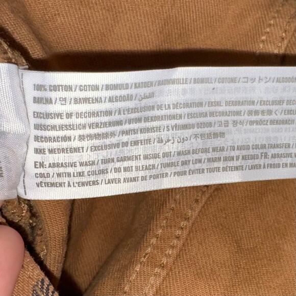 Abercrombie & Fitch Leopard Print Cropped Raw Edge Denim Jacket Size XS - Picture 7 of 12